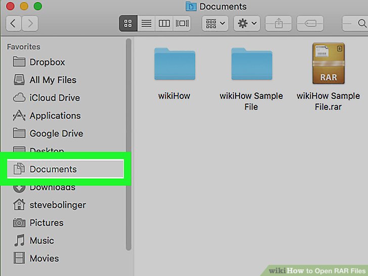 How to open rar files on mac